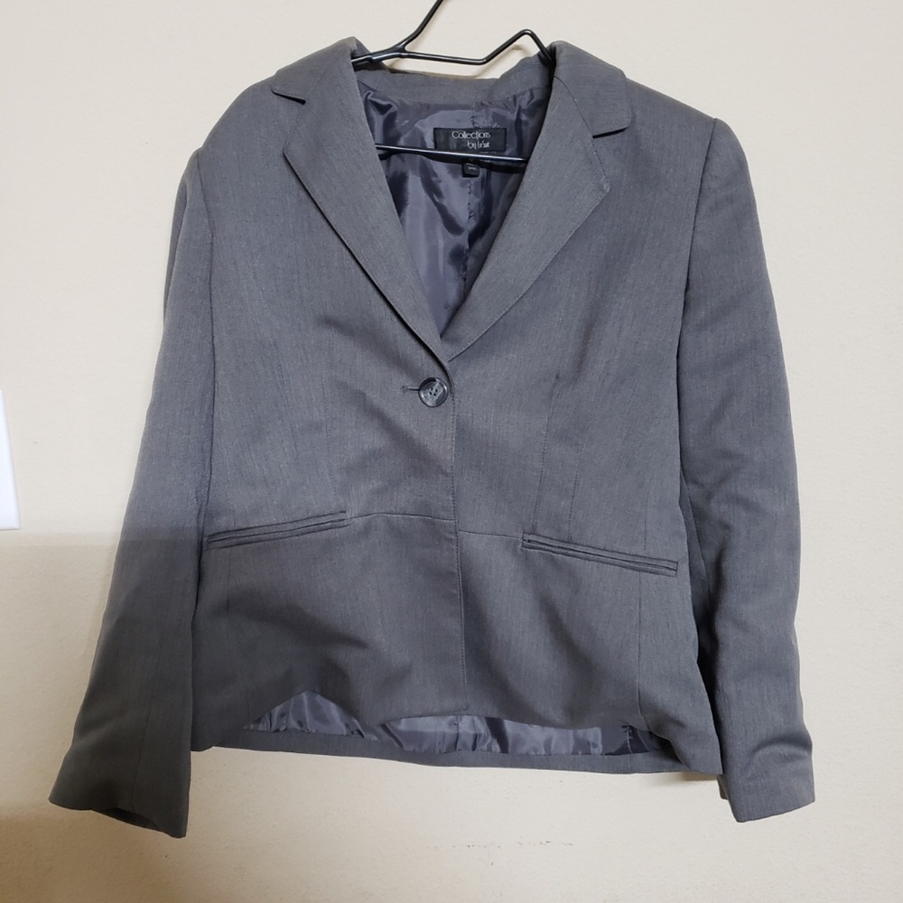 2/$17 Collections Gray Blazer Size 12